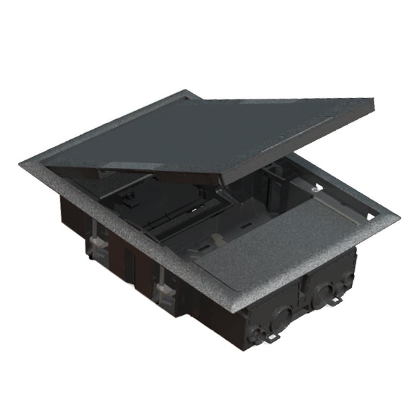 Люк Simon SF200-1 на 2 S-модуля (4 модуля 45х45мм) 250х178мм глубина 69мм серый