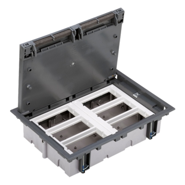 Люк Simon SF670-1 на 6 S-модулей (12 модулей 45х45мм) 210х300мм глубина 70-100мм серый