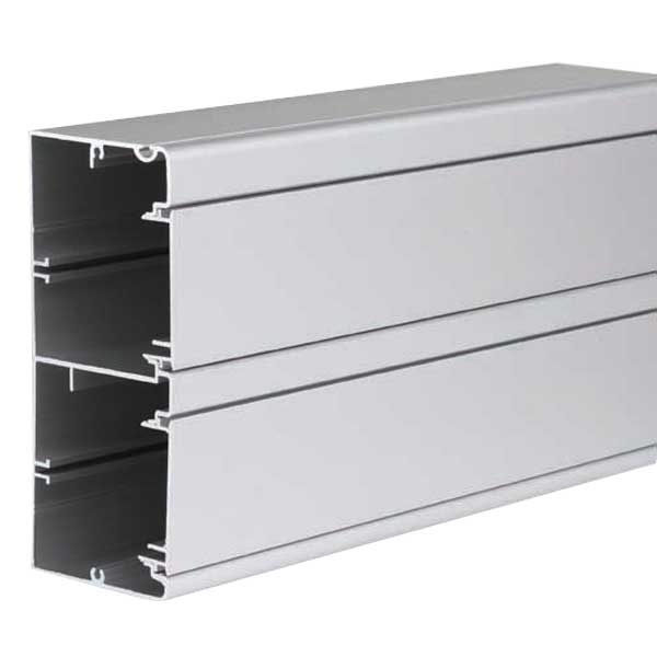 Алюминиевый кабель-канал Simon Супермакс K45 130х55мм две секции, алюминий (кабельный короб)