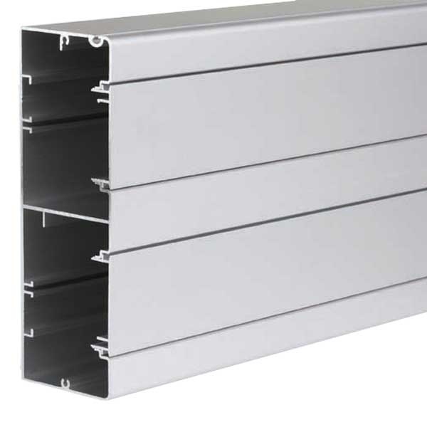 Алюминиевый кабель-канал Simon Супермакс K45 160х55мм две секции, алюминий (кабельный короб)