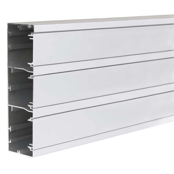 Алюминиевый кабель-канал Simon Супермакс K45 185х55мм три секции, алюминий (кабельный короб)