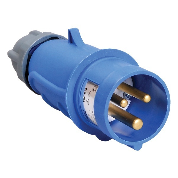 Вилка переносная ИЭК MAGNUM ССИ-013 16А-6ч/200-250В 2Р+РЕ IP44