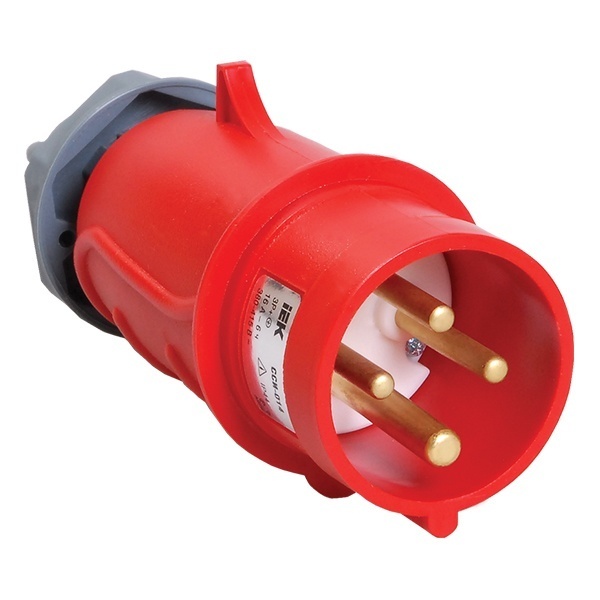 Вилка переносная ИЭК MAGNUM ССИ-014 16А-6ч/380-415В 3Р+РЕ IP44