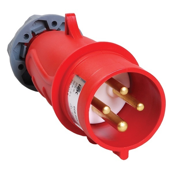 Вилка переносная ИЭК MAGNUM ССИ-024 32А-6ч/380-415В 3Р+РЕ IP44