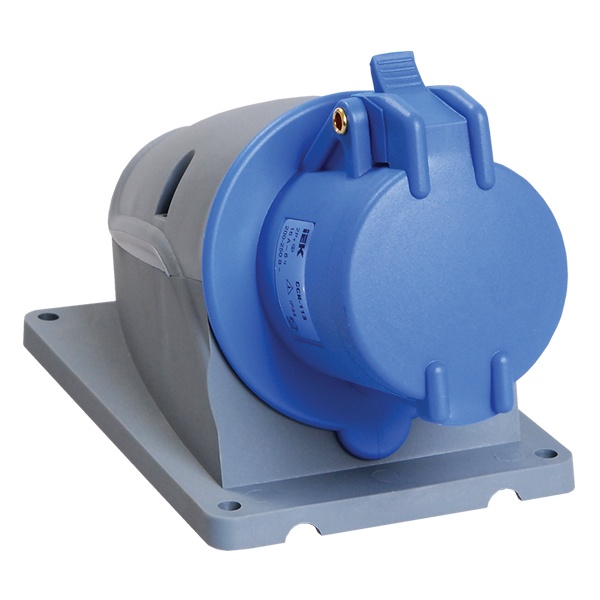 Розетка стационарная ИЭК MAGNUM ССИ-113 16А-6ч/200-250В 2Р+РЕ IP44