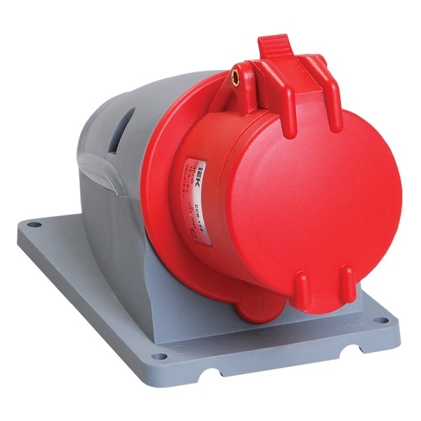 Розетка стационарная ИЭК MAGNUM ССИ-114 16А-6ч/380-415В 3Р+РЕ IP44