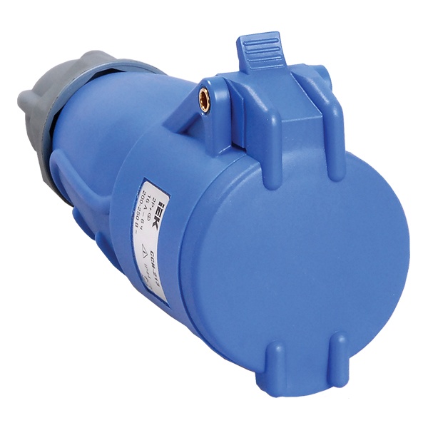 Розетка переносная ИЭК MAGNUM ССИ-213 16А-6ч/200-250В 2Р+РЕ IP44