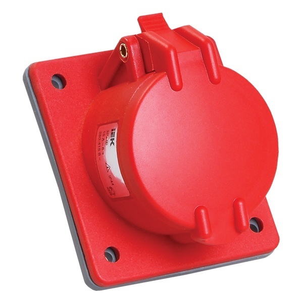 Розетка встраиваемая угловая ИЭК MAGNUM ССИ-425 32А-6ч/200/346-240/415В 3P+PE+N IP44