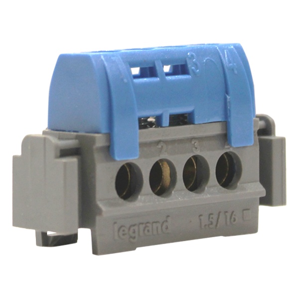 Клеммник Legrand 4х1.5-16 мм2 синий