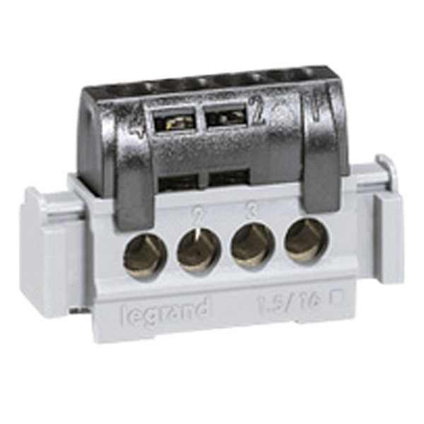 Клеммник Legrand 4х1.5-16 мм2 черный
