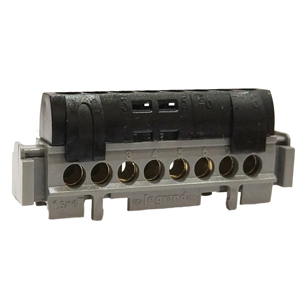 Клеммник Legrand 8х1.5-16 мм2 черный