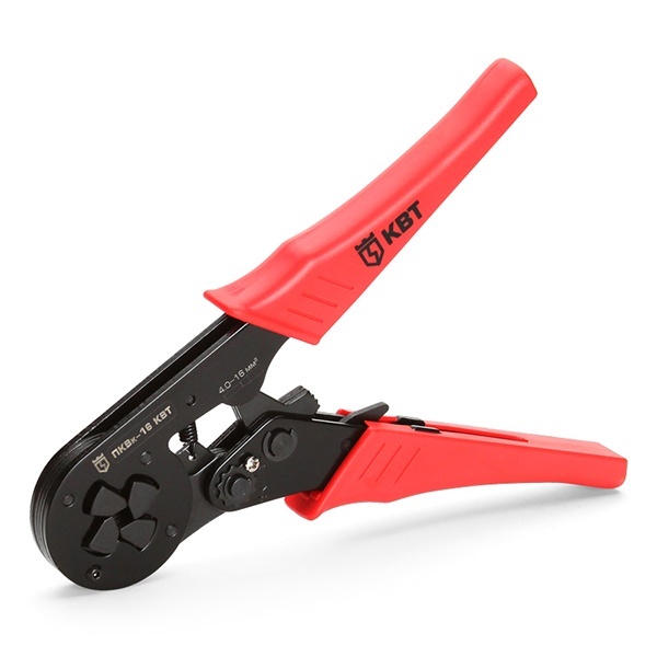 Пресс-клещи КВТ ПКВк-16 для опрессовки наконечников НШВИ 6 - 16мм2 квадратный обжим