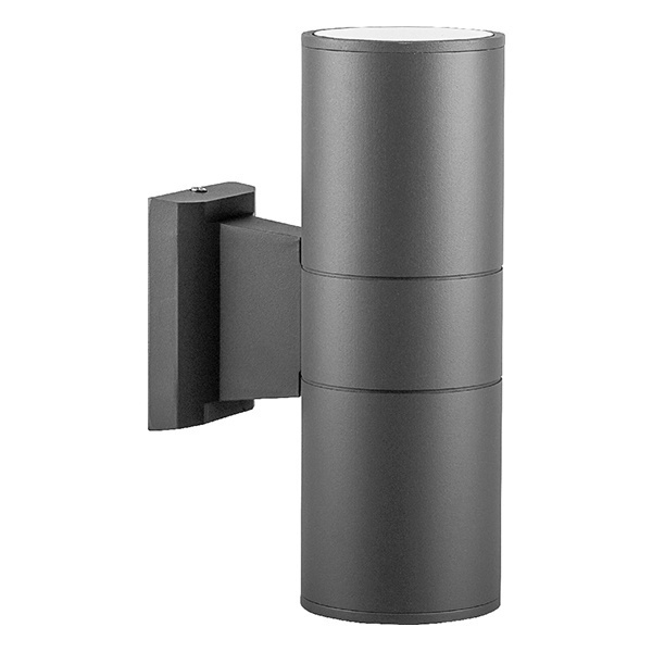 Светильник садово-парковый Техно Feron DH0702 на стену вверх/вниз 2хE27 серый