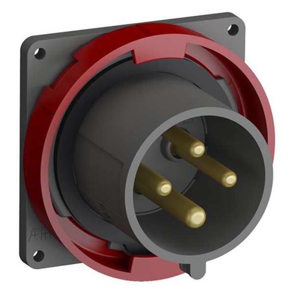 Вилка с прямым фланцем ABB Easy&Safe 332EBU6W 32A 3P+E IP67 6ч