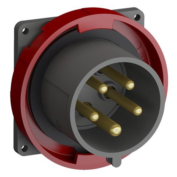 Вилка с прямым фланцем ABB Easy&Safe 432EBU6W 32A 3P+N+E IP67 6ч