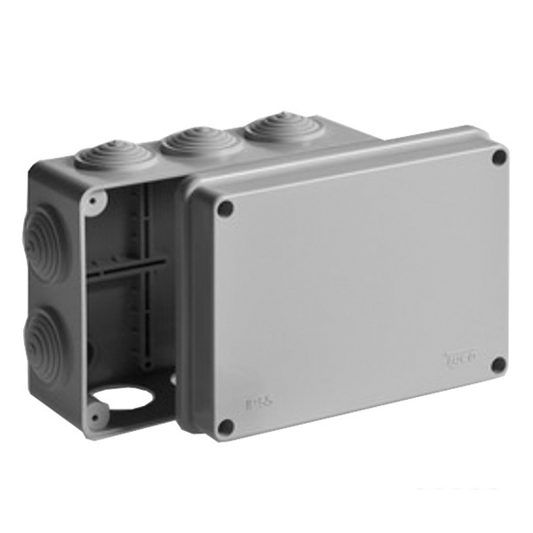 Коробка распаячная Промрукав 260х175х90 мм для о/п безгалогенная (HF) серая [уп.7шт] IP55