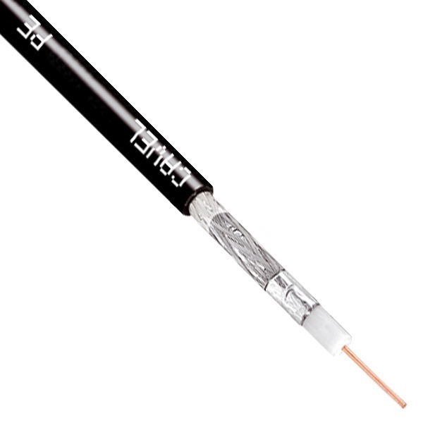 Кабель коаксиальный Cavel SAT 703 PE телевизионный медный 75 Ом уличный [бухта 100м]