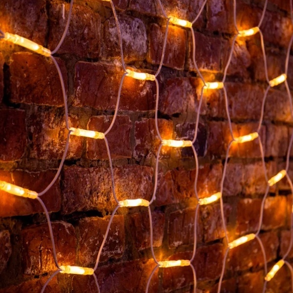 Гирлянда Сеть Neon-Night 2х3м, 432LED тепло-белый IP65 свечение с динамикой, белый каучук, 230В