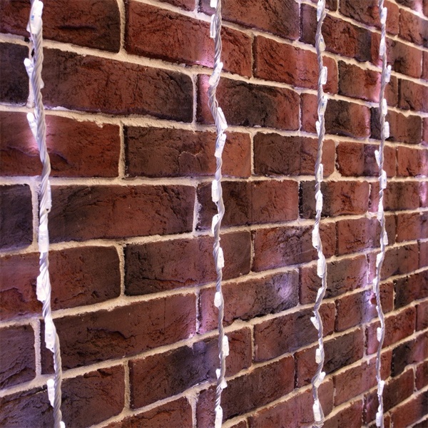 Гирлянда Умный дождь 3 секции LED 1x3м, 4x3 нитей 30W 24V 8 каналов 672 белые диоды IP65