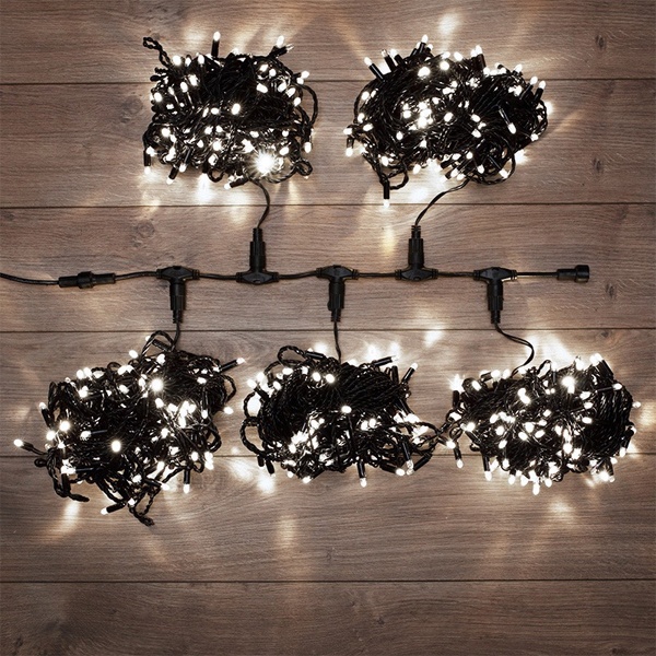 Гирлянда LED Клип-лайт, 24V, 5 нитей по 20 метров, цвет диодов белый, Flashing (белый)