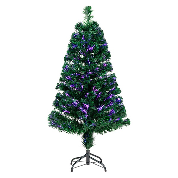 Новогодняя Ель фибро-оптика 120 см, 125 веток, без декоративных украшений