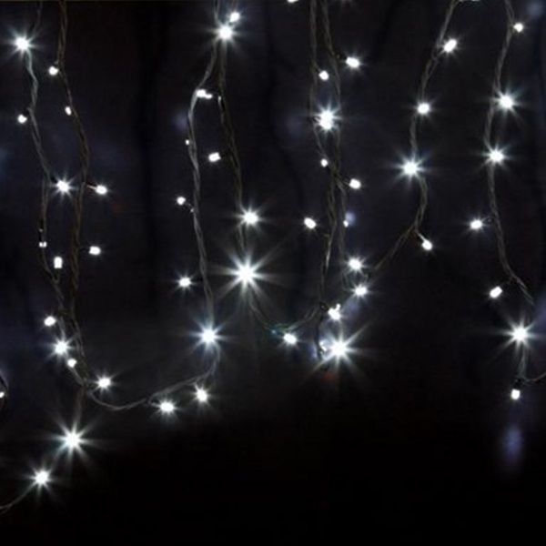 Гирлянда модульная Дюраплей LED, 12м 120 LED черный каучук белая