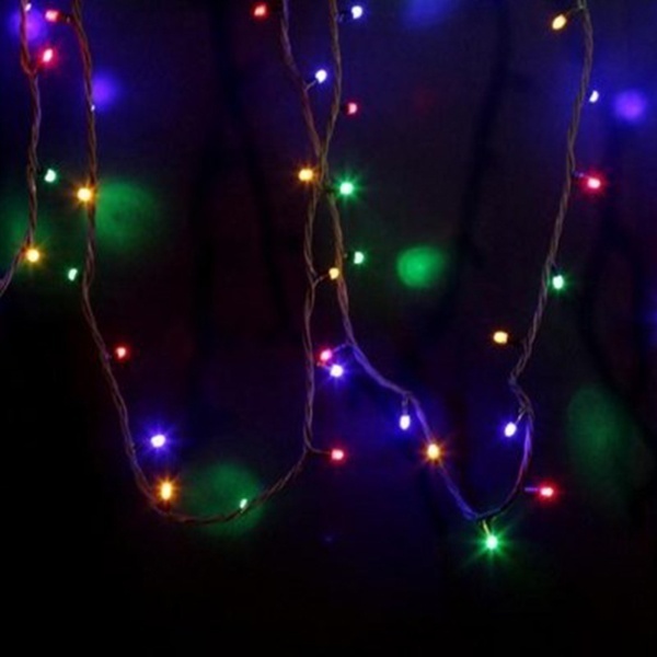 Гирлянда модульная Дюраплей LED, 12м 120 LED черный каучук мульти