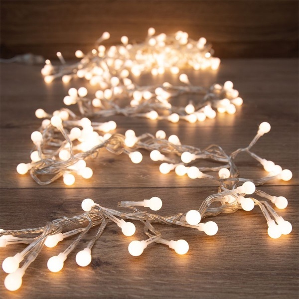 Гирлянда Мишура Neon-Night LED, 3м прозрачный ПВХ, 288LED 230V цвет теплый белый