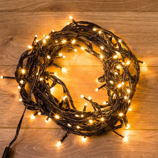 Гирлянда Твинкл Лайт Neon-Night 10 м, черный ПВХ, 100 LED, 230V IP65 цвет теплый белый