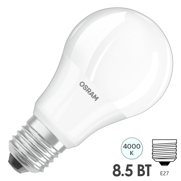 Лампа светодиодная Osram LED CLAS A 8,5W/840 (75W) 4000K 230V E27 FR холодный свет