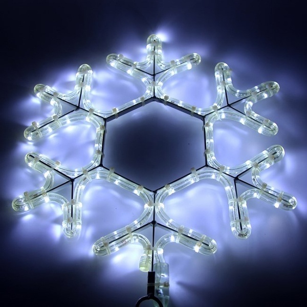 Фигура световая Снежинка LED, цвет белый, размер 45x38см IP65