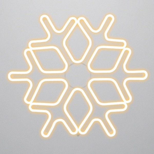 Фигура Neon-Night Снежинка из гибкого неона 60х60см цвет свечения теплый белый 3300K IP65