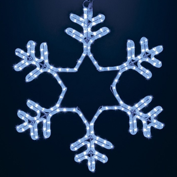 Фигура световая Снежинка, цвет синий, размер 55x55см IP65