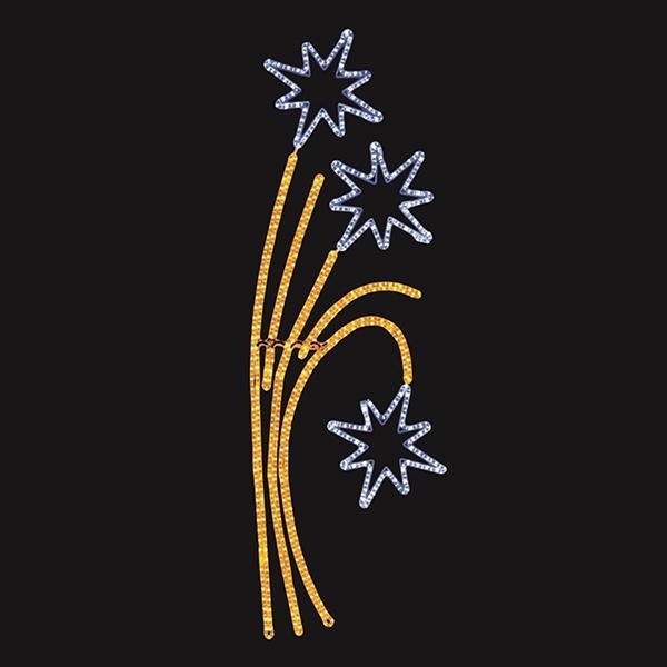 Фигура Neon-Night световая LED Звездный фейерверк, размер 85x175см IP65