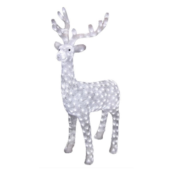 Акриловая светодиодная фигура Северный олень, 130см 380LED 14W 24V IP44 трансформатор в комплекте