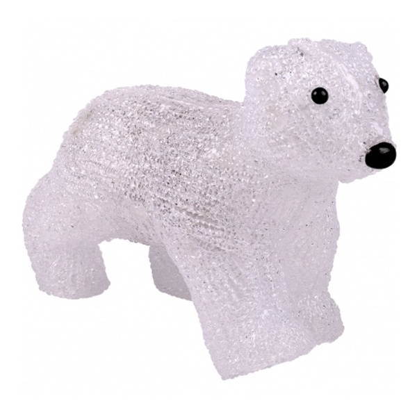 Акриловая светодиодная фигура Медвежонок, 16LED 24х11х18см, питание от 3AA (не входят в комплект)