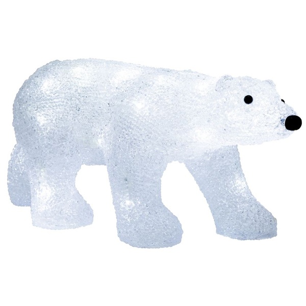 Акриловая светодиодная фигура Медведь, 24LED 34.5х12х17см, питание от 3AA (не входят в комплект)