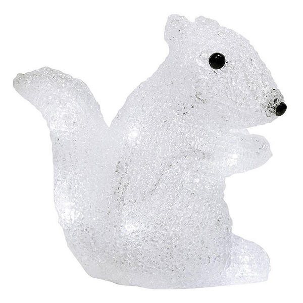 Акриловая светодиодная фигура Белка, 12LED 17,5х12х18см, питание от 3AAA (не входят в комплект)