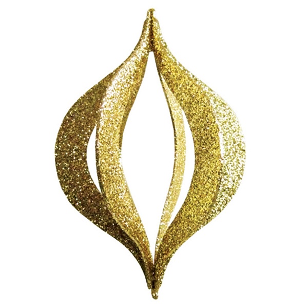 Елочная фигура Neon-Night Сосулька складная 3D, 51см, цвет золотой