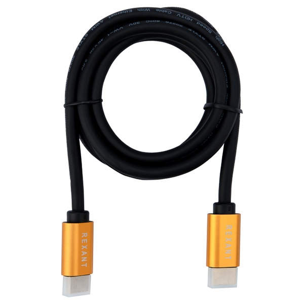 Шнур Rexant HDMI - HDMI 2.0 gold 1.5м