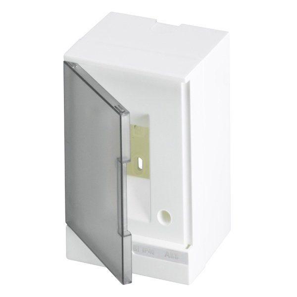 Щиток настенный ABB Basic E 2М серая прозрачная дверь (без клемм) BEW402202