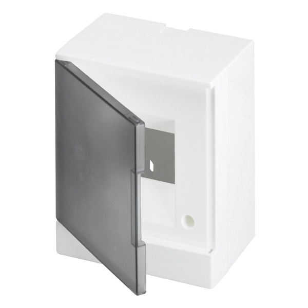 Щиток настенный ABB Basic E 4М серая прозрачная дверь (с клеммами) BEW402204