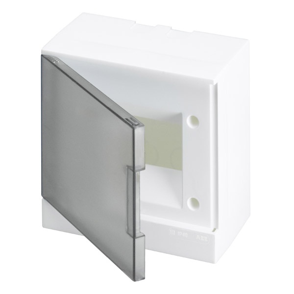 Щиток настенный ABB Basic E 6М серая прозрачная дверь (с клеммами) BEW402206