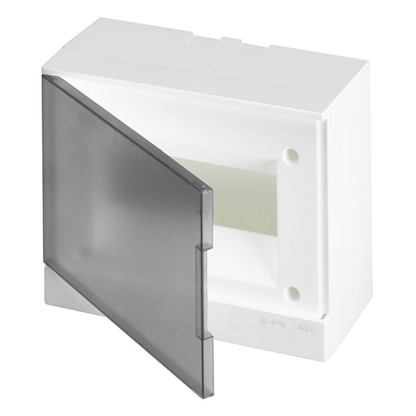 Щиток настенный ABB Basic E 8М серая прозрачная дверь (с клеммами) BEW402208