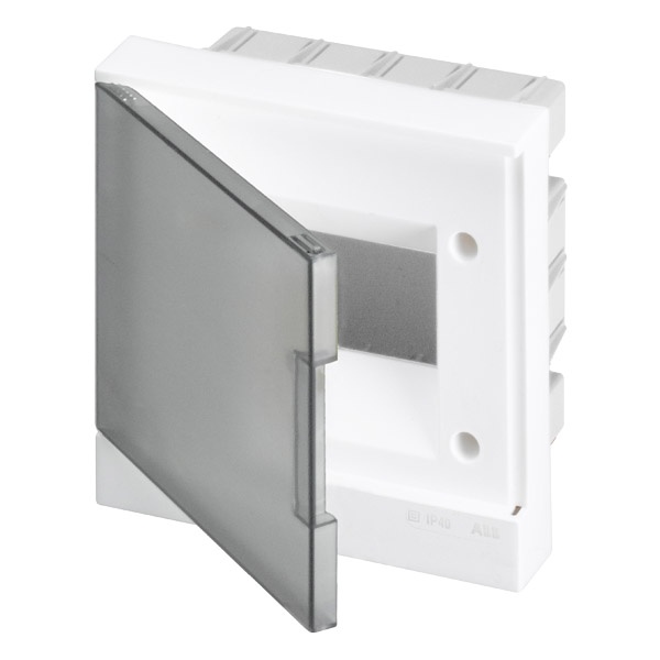 Щиток в нишу ABB Basic E 6М серая прозрачная дверь (c клеммами) BEF402206