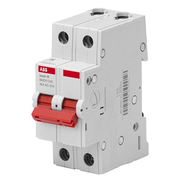 Выключатель нагрузки ABB 2P 40A однофазный BMD51240 Basic M (рубильник)
