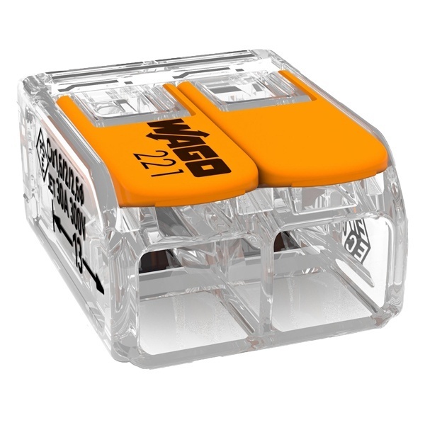 Клеммник WAGO 2 (одножильных или многожильных) х 0,5-6 мм 41A Cu [уп. 50шт]