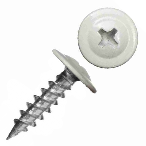 Саморез по металлу Tech-KREP СММ 4,2х16 острый с прессшайбой белый [ведро 200шт]