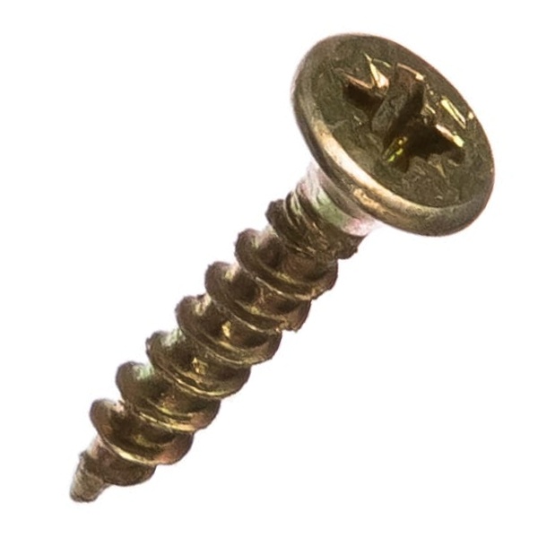 Саморез универсальный Tech-KREP 2,5х10 желтый цинк потайная головка [коробка 500шт]