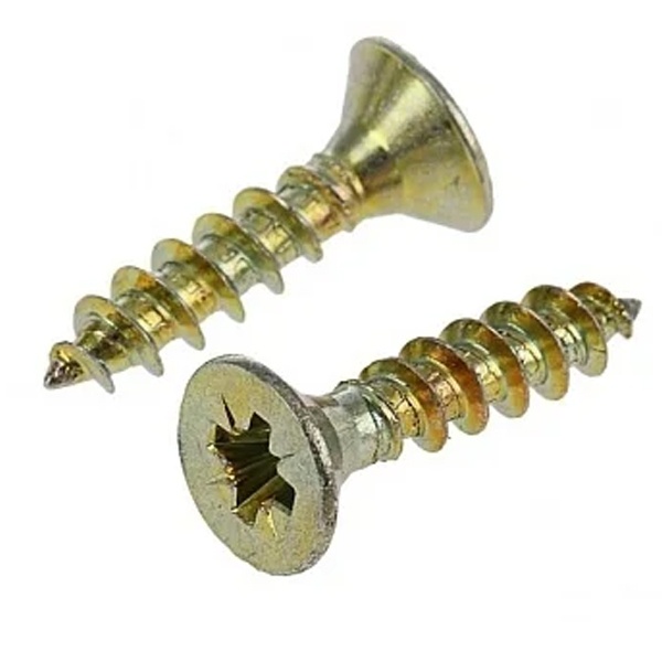 Саморез универсальный Tech-KREP 3,5х12 желтый цинк потайная головка [коробка 200шт]